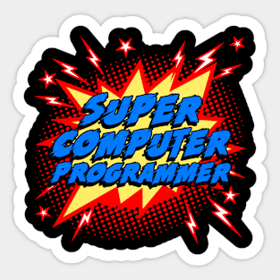 Super Computer Programmer Sticker